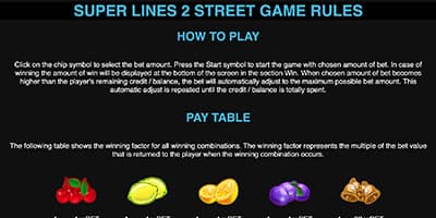 Super Lines 2 Street