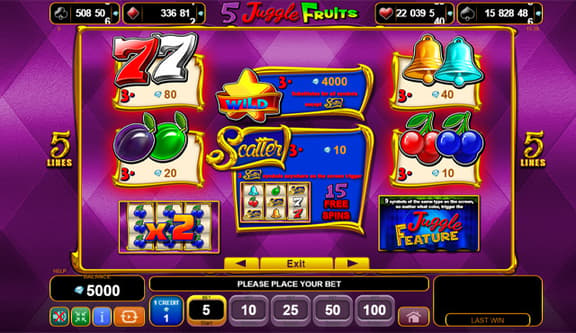 5 Juggle Fruits