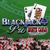 BLACKJACK PRO -Monte Carlo -Singlehand