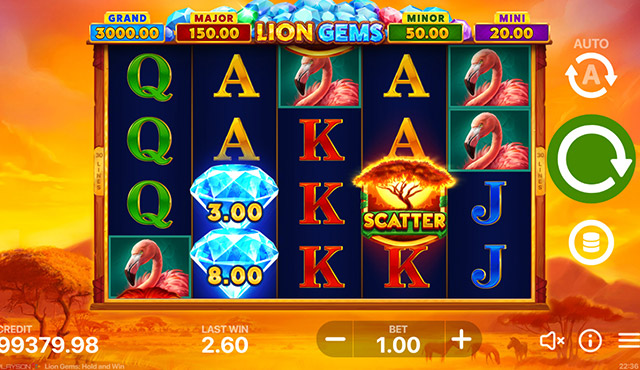 Lion Gems: Hold and Win