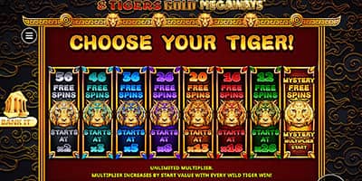 8 Tigers Gold Megaways
