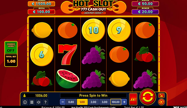 Hot Slot™: 777 Cash Out Extremely Light