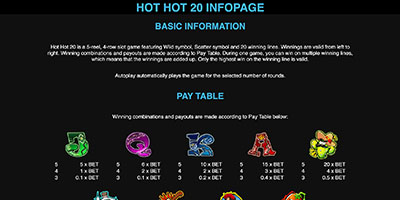 Hot Hot 20