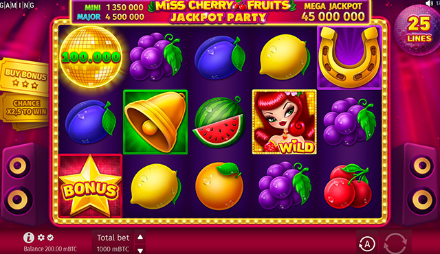 Miss Cherry Fruits Jackpot Party