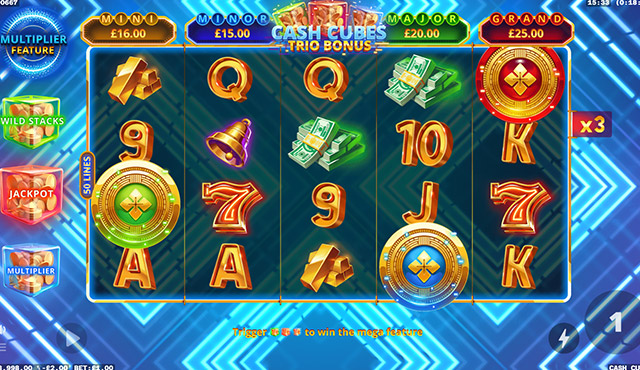 Cash Cubes Trio Bonus