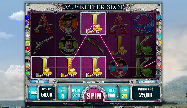 Musketeer slot