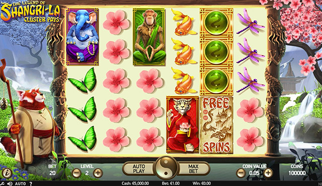 The Legend of Shangri-La: Cluster Pays