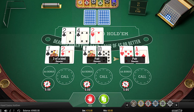 3 Hand Casino Hold'em