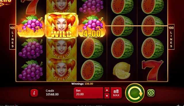 Fruits & Jokers: 100 Lines