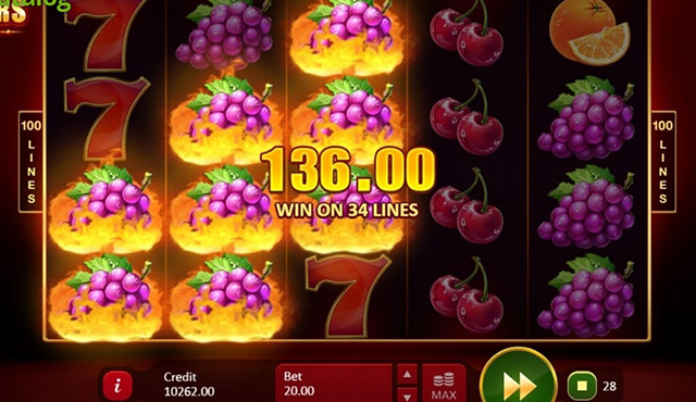 Fruits & Jokers: 100 Lines