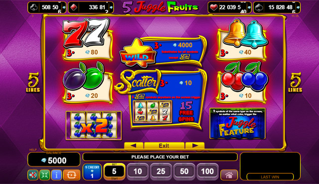 5 Juggle Fruits
