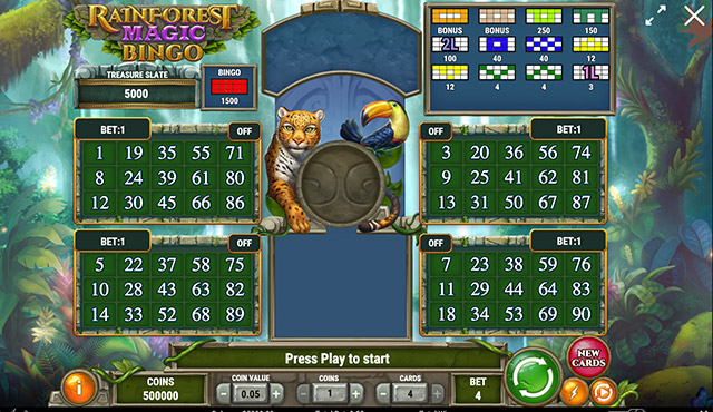 Rainforest Magic Bingo