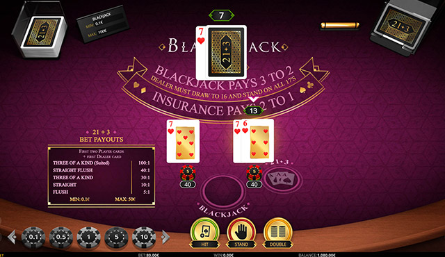 Blackjack 21+3