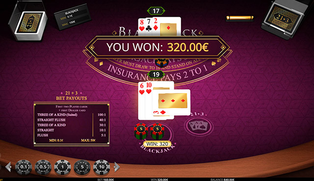 Blackjack 21+3