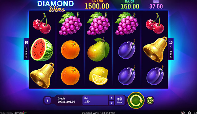 Diamond Wins Hold and Win