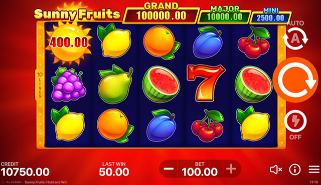 Sunny Fruits: Hold and Win