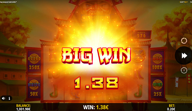 Rising Samurai: Hold & Win
